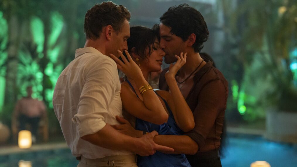 Tom Hiddleston, Camila Morrone, and Diego Calva in 'The Night Manager' Season 2