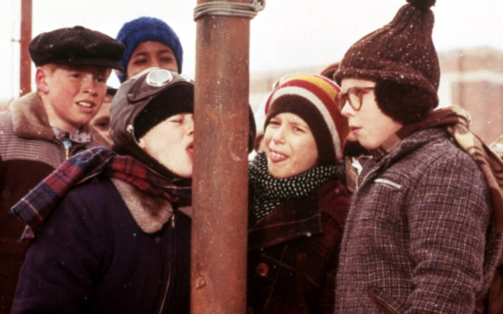 Scott Schwartz, R.D. Robb, Peter Billingsley in 'A Christmas Story'