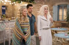 Amanda Seyfried as Sophie, Dominic Cooper as Sky, Cher as Ruby in 2018's 'Mamma Mia! Here We Go Again.'