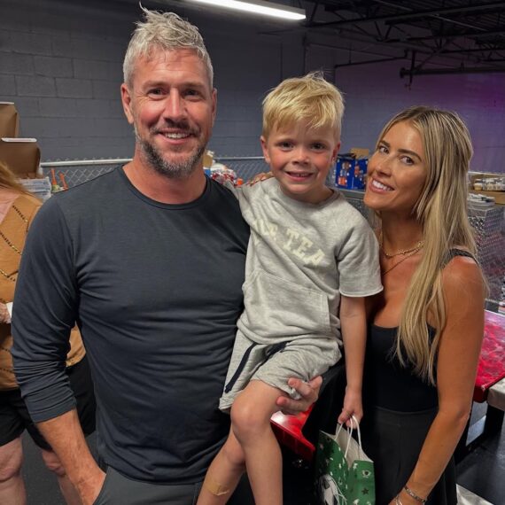 Ant Anstead and Christina Haack with son Hudson, Instagram, September 7, 2025.
