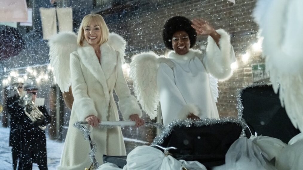 Renee Bailey and Helen George in the Call the Midwife Christmas Special