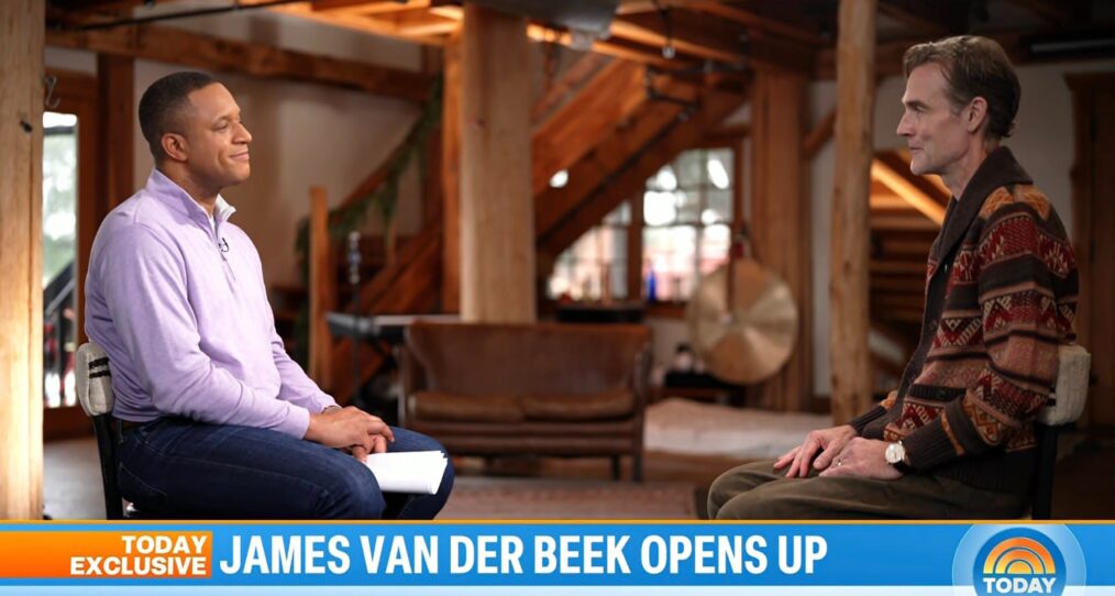 Craig Melvin and James Van Der Beek on the December 19, 2025, episode of NBC's 'Today.'