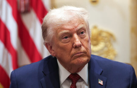 WASHINGTON, DC - DECEMBER 08: U.S. President Donald Trump participates in a roundtable discussion with farmers in the Cabinet Room of the White House on December 08, 2025 in Washington, DC. President Trump is expected to announce a $12 billion farm aid package, which includes one-time payments to those affected by the administration’s trade policies. (Photo by Alex Wong/Getty Images)
