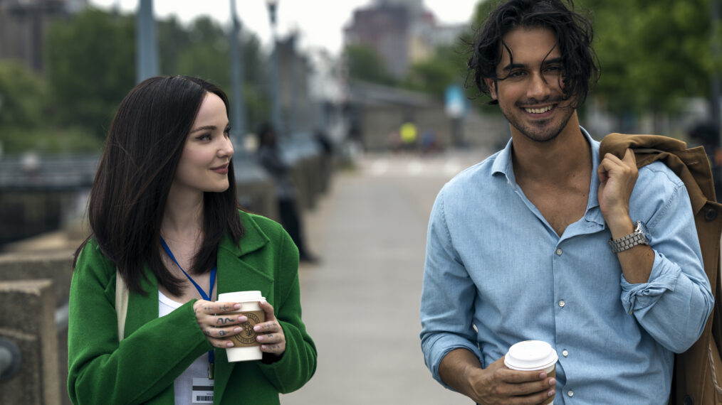 Avan Jogia and Dove Cameron as Oliver Kennedy and Ciara Wyse in 56 Days