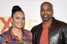 Egypt Sherrod and Mike Jackson attends the Atlanta premiere of 'Unexpected Christmas' at Regal Atlantic Station on October 28, 2025 in Atlanta, Georgia.