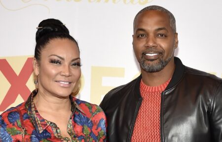 Egypt Sherrod and Mike Jackson attends the Atlanta premiere of 