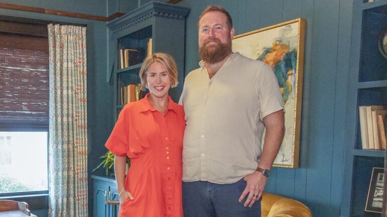 Erin and Ben Napier, 'Home Town' Season 10 promo photo, HGTV, 2026.
