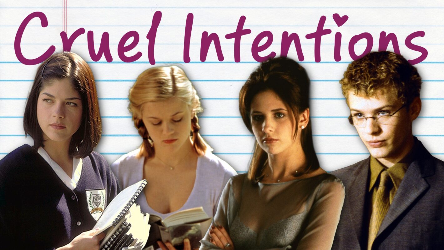Selma Blair, Reese Witherspoon, Sarah Michelle Gellar, and Ryan Phillippe in Cruel Intentions
