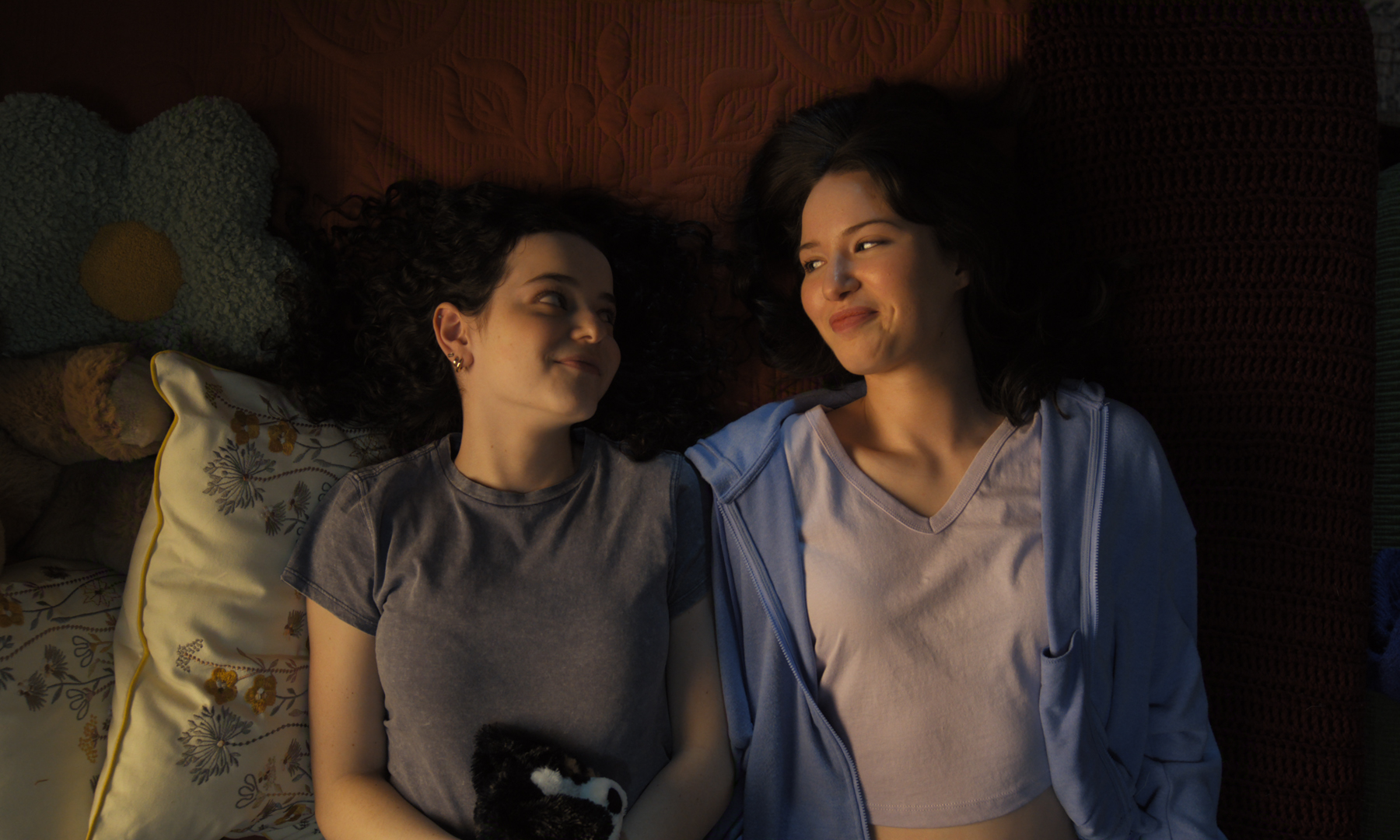 Alice Malakhov as Maria Russo and Madelyn Keys as Adriana Russo in 'Finding Her Edge'