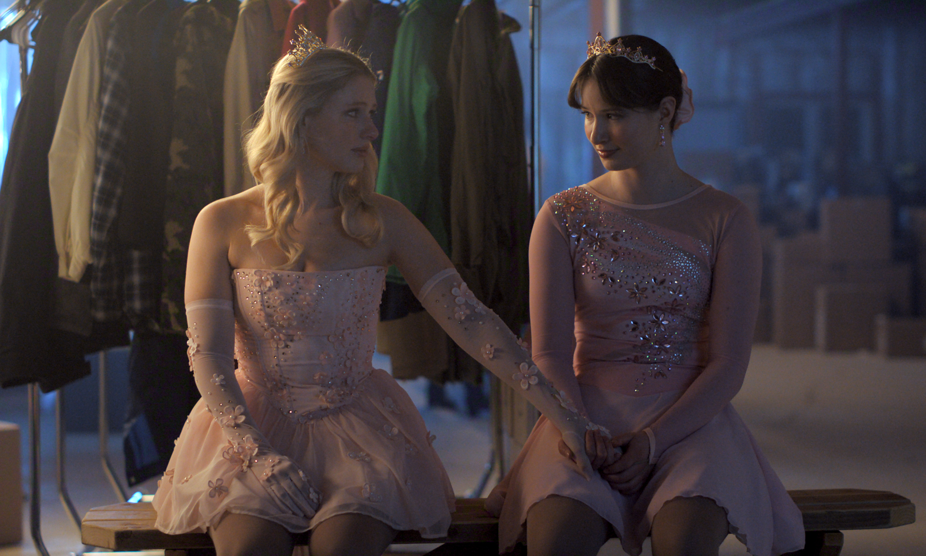 Alexandra Beaton as Elise Russo and Madelyn Keys as Adriana Russo in Finding Her Edge