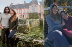 Ian and Daphne Figueira on Season 1 of HGTV's 'Castle Impossible,' promo photo, 2025; D'Arcy Carden and Sherry Cola via Instagram, November 8, 2025.