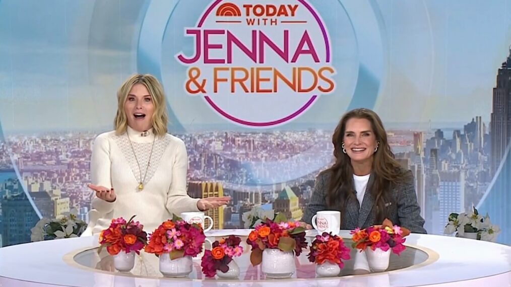 Jenna Bush Hager and Brooke Shields on the December 8, 2025, episode of NBC's 'Today With Jenna & Friends.'