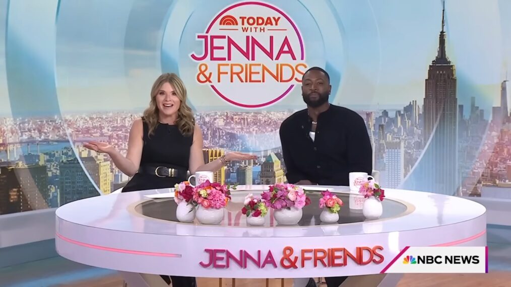 Jenna Bush Hager and Dwyane Wade on the March 11, 2025, episode of NBC's 'Today With Jenna and Friends.'