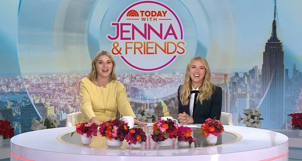 Jenna Bush Hager and Scarlett Johansson on the December 2, 2025, episode of NBC's 'Today With Jenna & Friends.'