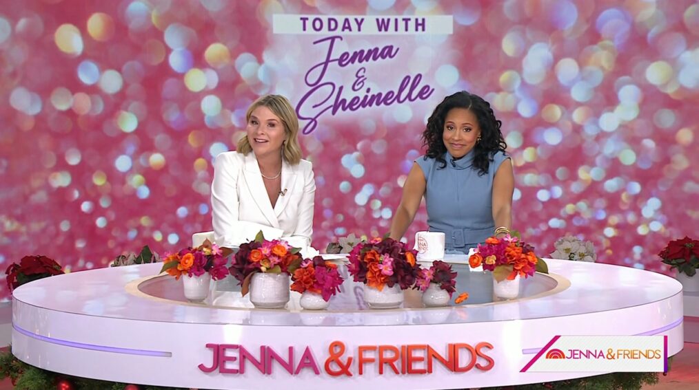 Jenna Bush Hager and Sheinelle Jones on the December 9, 2025, episode of NBC's 'Today With Jenna & Friends.'