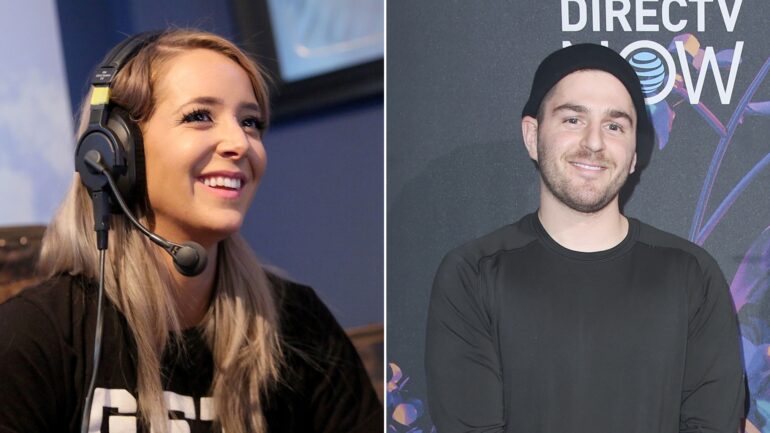YouTubers Jenna Marbles and Julien Solomita