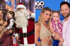 Dancing With the Stars cast Jenna and Val, and Daniella and Pasha with their kids