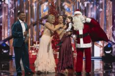 Jenna Johnson and Val Chmerkovskiy with their son on 'Dancing With the Holidays'