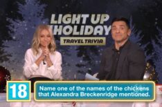 Kelly Ripa and Mark Consuelos on the December 12, 2025, episode of ABC's 'Live With Kelly and Mark.'