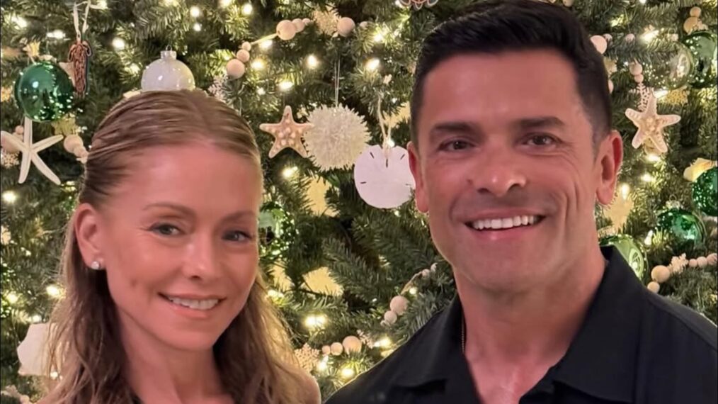 Kelly Ripa and Mark Consuelos, Instagram, December 25, 2023.