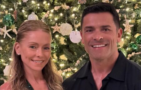 Kelly Ripa and Mark Consuelos, Instagram, December 25, 2023.