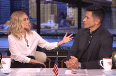 Kelly Ripa and Mark Consuelos on the December 12, 2025, episode of ABC's 'Live With Kelly and Mark.'