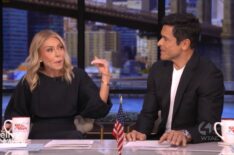 Kelly Ripa and Mark Consuelos on the December 4, 2025, episode of ABC's 'Live With Kelly and Mark.'
