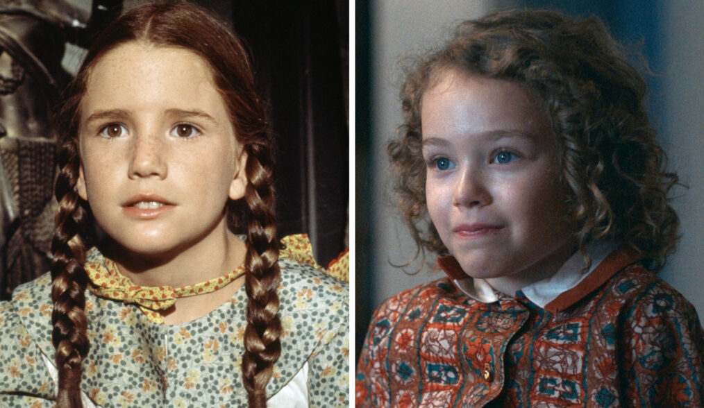 LITTLE HOUSE ON THE PRAIRIE, Melissa Gilbert, Season 2, 1974-1983; LESSONS IN CHEMISTRY, Alice Halsey, 'Introduction to Chemistry', (Season 1, ep. 108, aired Nov. 22, 2023). photo: ©Apple TV+ /Courtesy Everett Collection