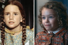 LITTLE HOUSE ON THE PRAIRIE, Melissa Gilbert, Season 2, 1974-1983; LESSONS IN CHEMISTRY, Alice Halsey, 'Introduction to Chemistry', (Season 1, ep. 108, aired Nov. 22, 2023). photo: ©Apple TV+ /Courtesy Everett Collection