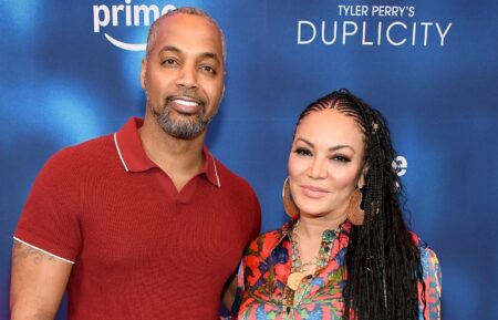 Mike Jackson and Egypt Sherrod attend the Atlanta special screening of Tyler Perry's 
