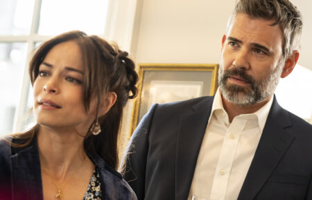 MURDER IN A SMALL TOWN: L-R: Kristin Kreuk and Rossif Sutherland in the 