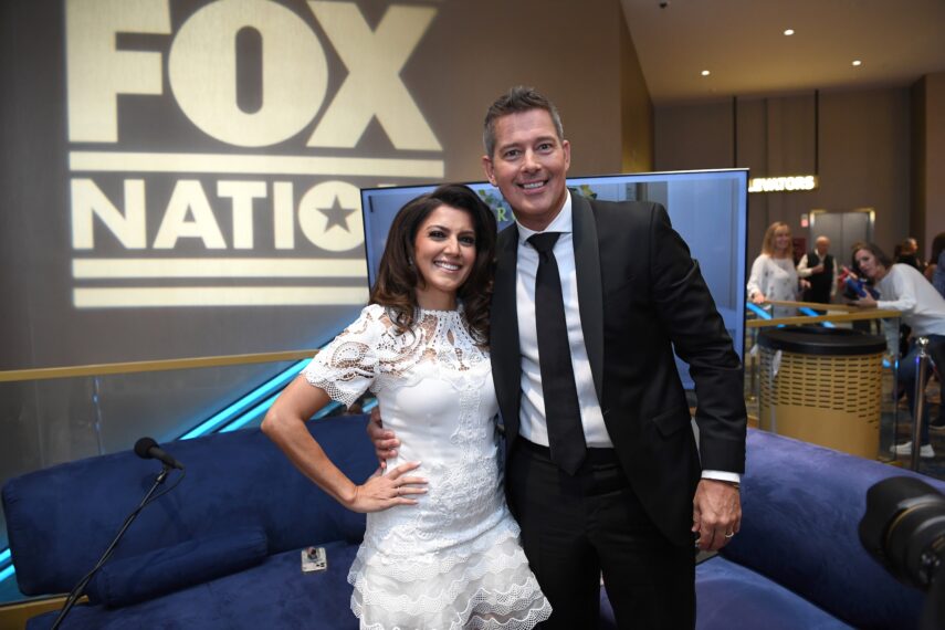 Rachel Campos-Duffy and Sean Duffy attend 2022 FOX Nation Patriot Awards at Hard Rock Live at Seminole Hard Rock Hotel & Casino Hollywood on November 17, 2022 in Hollywood, Florida.