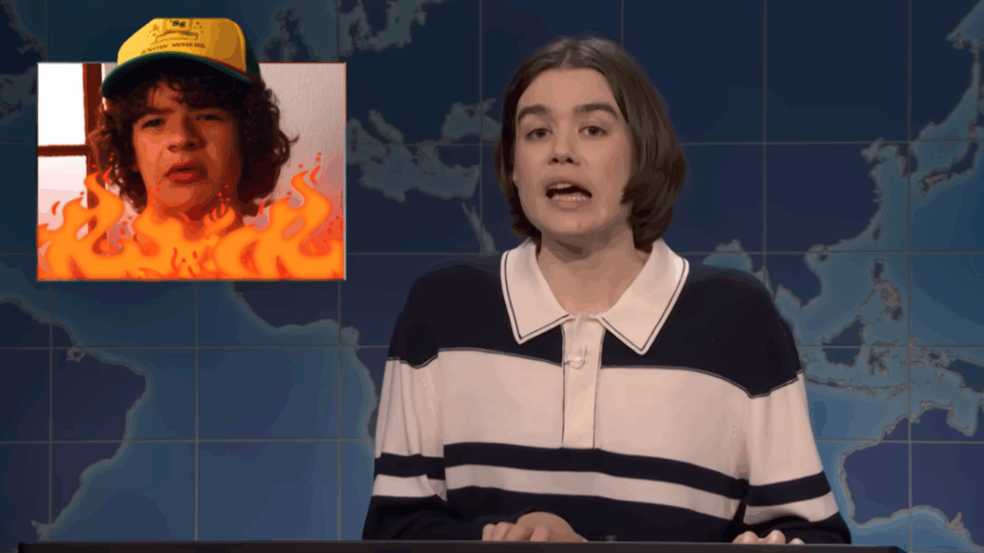 'SNL' Weekend Update Sends Stern Warning About 'Stranger Things' Child Actors