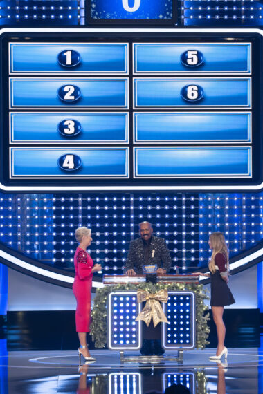 CELEBRITY FAMILY FEUD - “The Housemaid vs The Housewives All-Stars Holiday Special” - Hosted by Steve Harvey, it’s an all-star holiday special as the cast of “The Housemaid” faces off against fan favorites from “The Real Housewives” for their selected charities. THURSDAY, DEC. 4 (8:00-9:00 p.m. EST) on ABC. (Disney/Wilford Harewood)