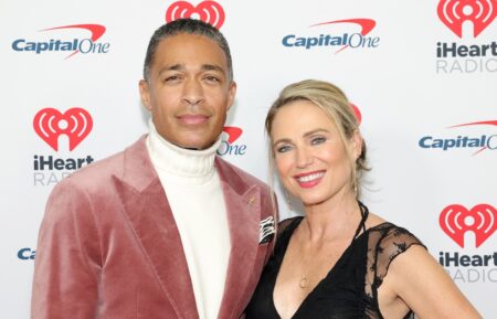 T.J. Holmes and Amy Robach attend iHeartRadio z100's Jingle Ball 2024 Presented By Capital One at Madison Square Garden on December 13, 2024 in New York City.