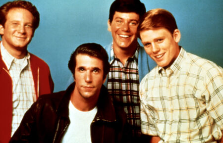 HAPPY DAYS, Donnie Most, Haenry Winkler, Anson Williams, Ron Howard, 1974-1984