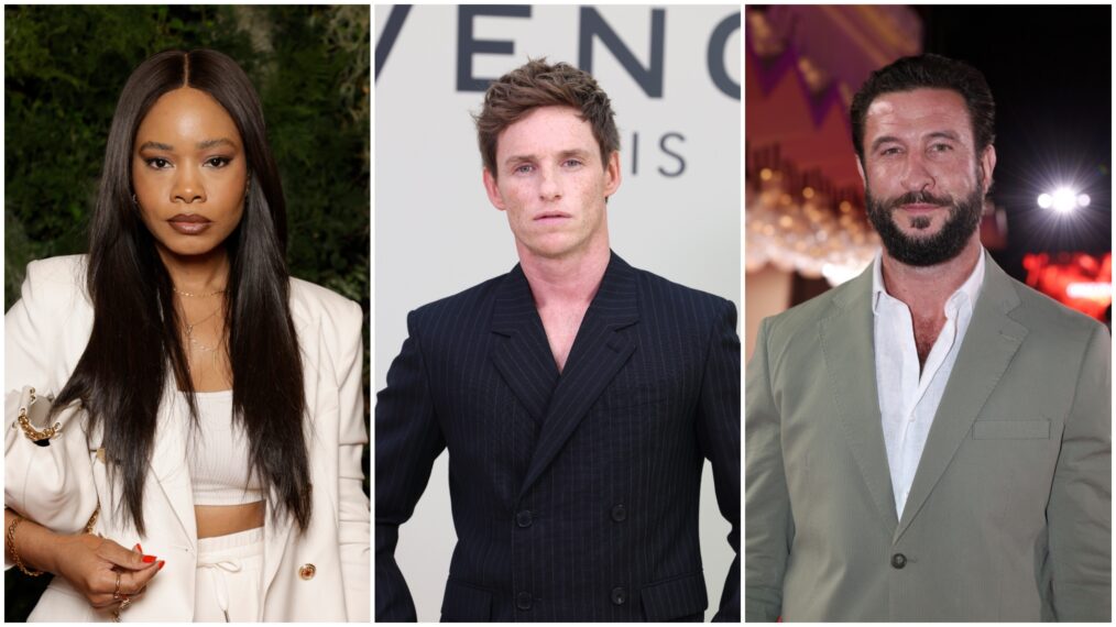 Weruche Opia, Eddie Redmayne, and Pablo Schreiber