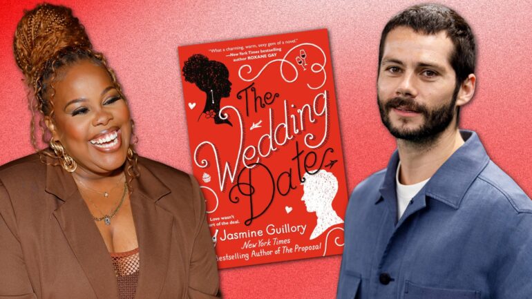 Amber Riley and Dylan O'Brien as Alexa and Drew in The Wedding Date (Swooon Dream Cast)