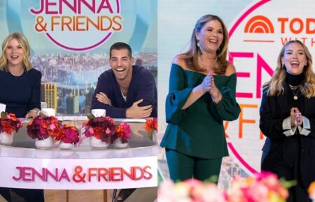 Jenna Bush Hager and Matt Rogers on the October 17, 2025, episode of NBC's 'Today With Jenna & Friends'; Jenna Bush Hager and Scarlett Johansson on the January 23, 2025, episode of NBC's 'Today With Jenna & Friends.'