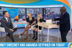Willie Geist, Sydney Sweeney, Amanda Seyfried, and Al Roker on the December 3, 2025, episode of NBC's 'Today.'