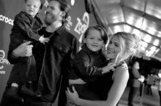 Carson McAllister and Witney Carson from Dancing With the Stars with their kids