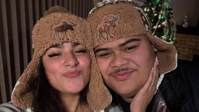 Iam Tongi and fiancee Leah