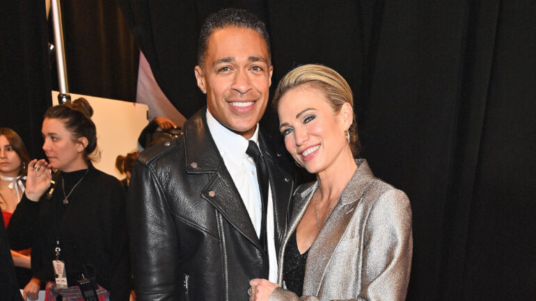 T.J. Holmes and Amy Robach attend iHeartRadio z100's Jingle Ball 2023 Presented By Capital One at Madison Square Garden on December 08, 2023 in New York City.