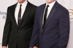 Benjamin Maisani (L) and Journalist Anderson Cooper (R) attend Elton John AIDS Foundation's 14th Annual An Enduring Vision Benefit