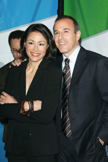 Television personalities Ann Curry and Matt Lauer, of the NBC