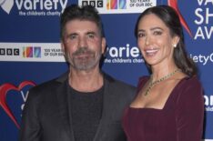 Simon Cowell and Lauren Silverman attend the Variety Club Showbusiness Awards 2022 at Hilton Park Lane on November 21, 2022 in London, England