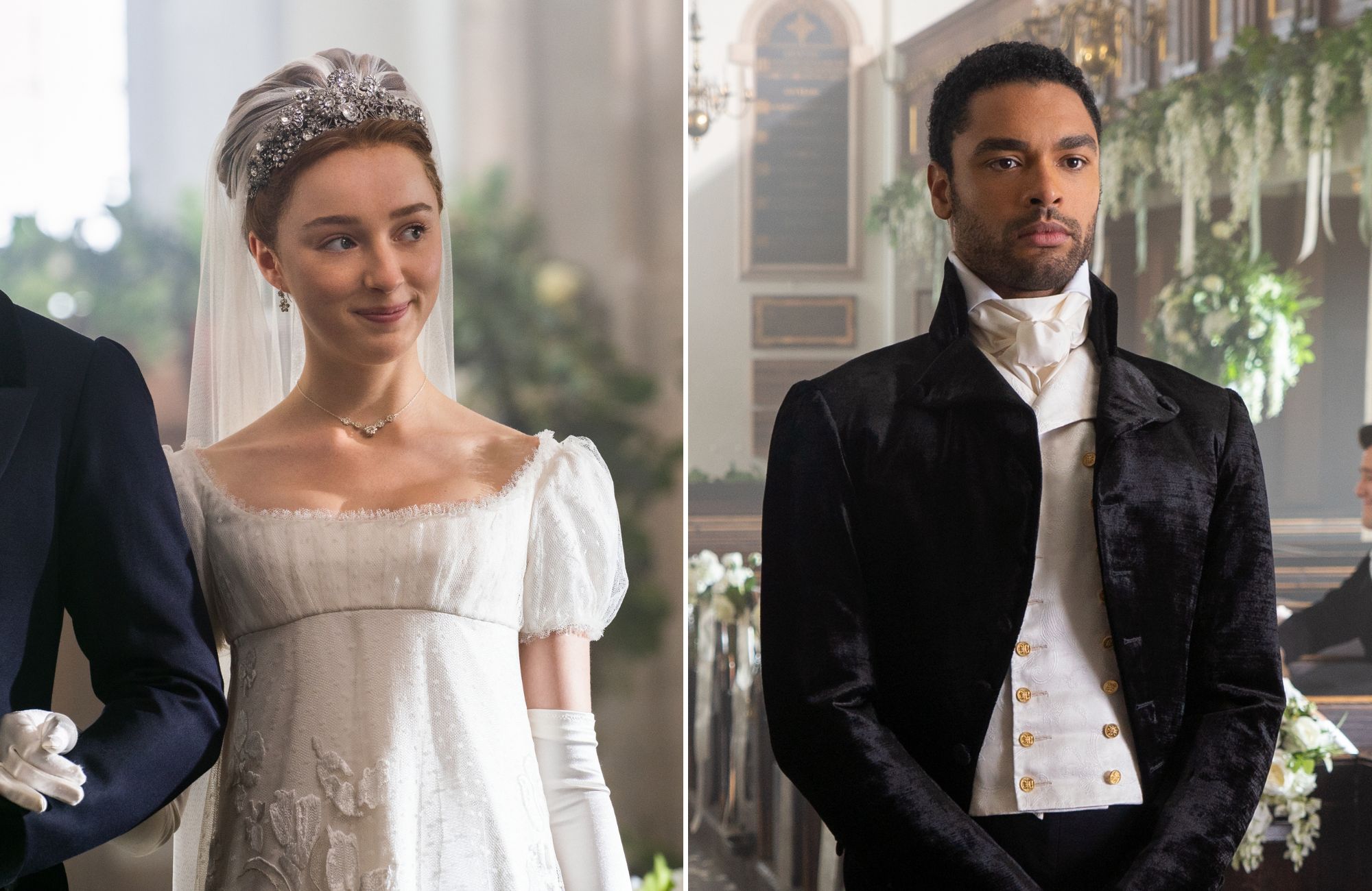 Phoebe Dynevor as Daphne and Regé Jean Page as Simon in Season 1 Episode 5 of 'Bridgerton'