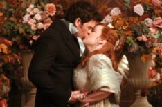 Luke Newton and Nicola Coughlan in 'Bridgerton' Season 4