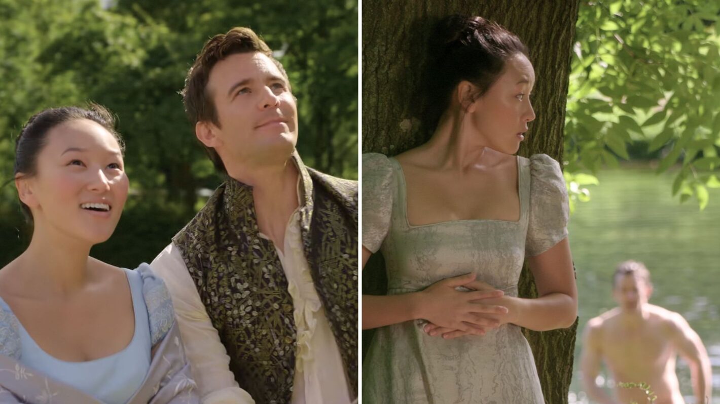 Yerin Ha and Luke Thompson in 'Bridgerton' Season 4