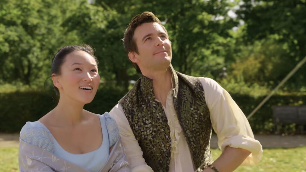 Yerin Ha and Luke Thompson in 'Bridgerton' Season 4
